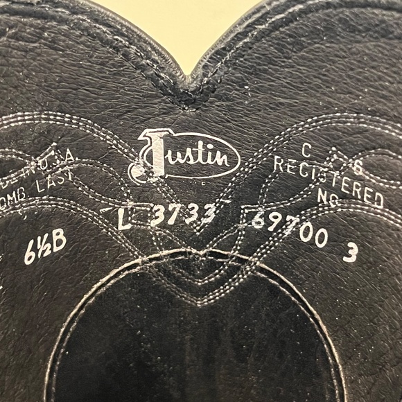 NIB Black Iguana Lizard Ladies Justin Ropers - Picture 4 of 6